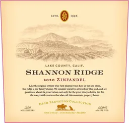 High Elevation Zinfandel