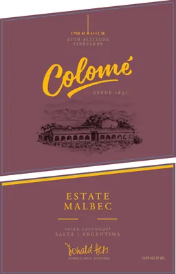 Bodega Colome Estate Malbec