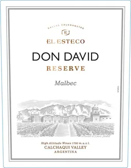 El Esteco Don David Malbec Reserve