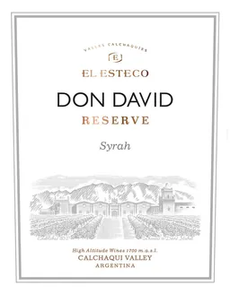 El Esteco Don David Reserve Syrah