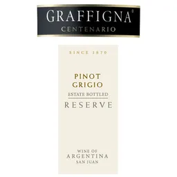 Graffigna Winery Centenario Reserve Pinot Grigio