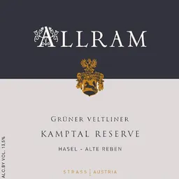 Allram Kamptal Hasel Alte Reben Reserve Gruner Veltliner