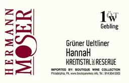 Hermann Moser Hannah Reserve Erste OTW Lage Gruner Veltliner