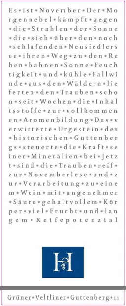 Hopler Guttenberg Gruner Veltliner