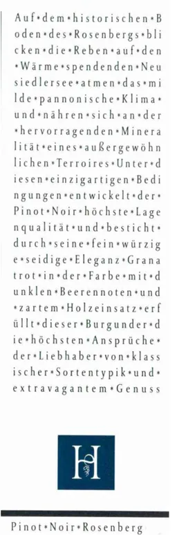 Hopler Rosenberg Pinot Noir