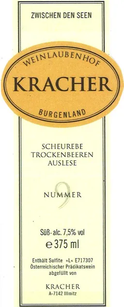 Kracher Trockenbeerenauslese Kollektion Scheurebe
