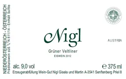 Nigl Eiswein Gruner Veltliner