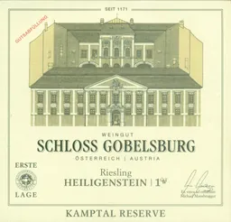 Schloss Gobelsburg Heiligenstein Reserve Erste OTW Lage Riesling