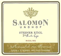 Undhof Salomon Steiner Kogl OTW Erste Lage Reserve Riesling