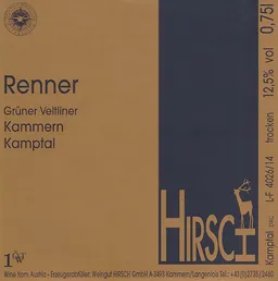 Kammerner Renner Erste OTW Lage Gruner Veltliner
