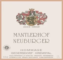 Weingut Mantlehof Hommage Neuburger