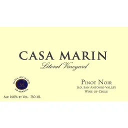 Casa Marin Litoral Vineyard Pinot Noir