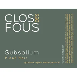 Clos des Fous Subsollum Pinot Noir