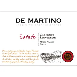 De Martino Estate Organic Cabernet Sauvignon