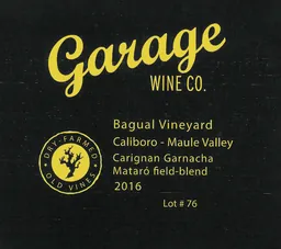 Garage Wine Co. Bagual Vineyard Lot 76 Carignan