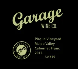 Garage Wine Co. Pirque Vineyard Lot 90 Cabernet Franc
