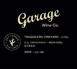 Garage Wine Co. Truquilemu Vineyard Lot 108 Syrah