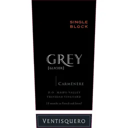 Grey Single Block Trinidad Vineyard Carmenere