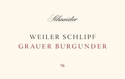 Claus Schneider Weiler Schlipf Grauer Burgunder CS