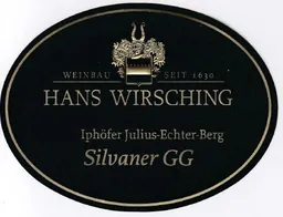 Weingut Hans Wirsching Iphofer Julius-Echter-Berg Silvaner Grosses Gewachs