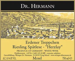 Erdener Treppchen Riesling Spatlese Herzlei