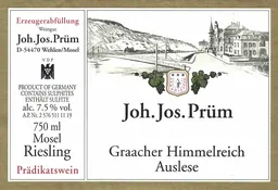 J.J. Prum Graacher Himmelreich Riesling Auslese