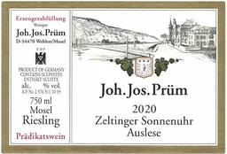 Zeltinger Sonnenuhr Gold Capsule Riesling Auslese