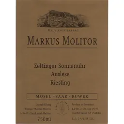 Zeltinger Sonnenuhr Riesling Auslese