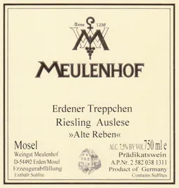 Erdener Treppchen Riesling Auslese Alte Reben