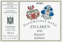 Forstmeister Geltz Rausch Riesling Spatlese