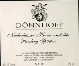 Niederhauser Hermannshohle Riesling Spatlese