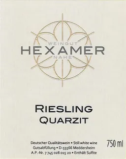 Hexamer Nahe Riesling Quarzit