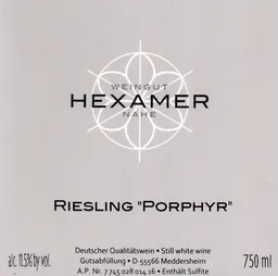 Hexamer Riesling Feinherb Porphyr