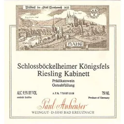 Paul Anheuser Schlossboeckelheimer Koenigsfels Riesling Kabinett