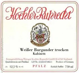Pfalz Weisser Burgunder Trocken Kabinett