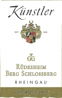 Kunstler Rudesheimer Berg Schlossberg Riesling Grosses Gewachs