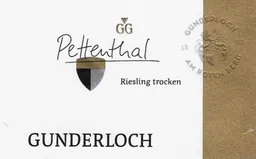 Gunderloch Pettenthal Riesling Trocken Grosses Gewachs