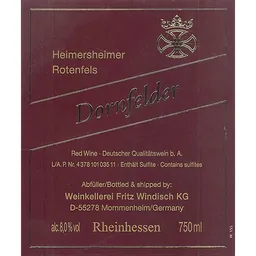 Heimersheimer Rotenfels Dornfelder