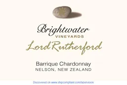 Brightwater Vineyards Lord Rutherford Barrique Chardonnay
