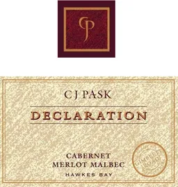 C.J. Pask Winery Declaration Cabernet - Merlot - Malbec