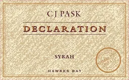 C.J. Pask Winery Declaration Syrah