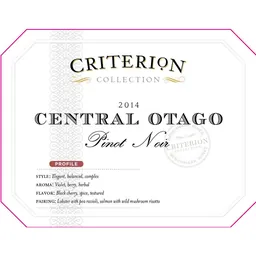 Criterion Pinot Noir