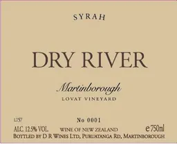 Dry River Wines Lovat Syrah