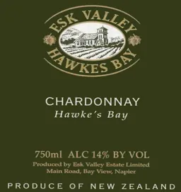 Esk Valley Hawke's Bay Chardonnay