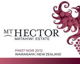 Matahiwi Estate Winery Mt Hector Pinot Noir