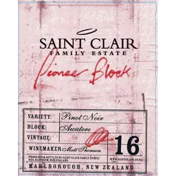 Pioneer Block 16 Awatere Pinot Noir