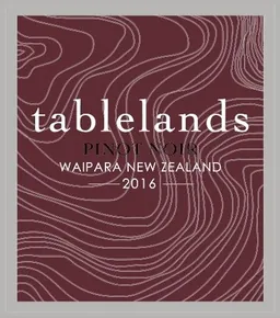 Tablelands Waipara Pinot Noir