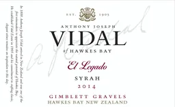 El Legado Gimblett Gravels Syrah