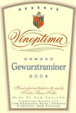 Vinoptima Ormond Gewurztraminer Reserve