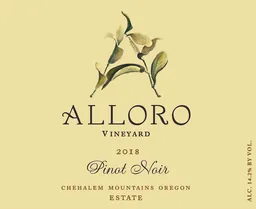 Alloro Vineyard Estate Pinot Noir